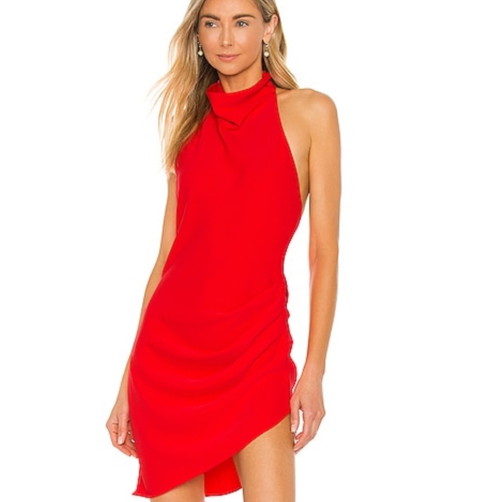 Amanda Uprichard Samba Dress in Crimson